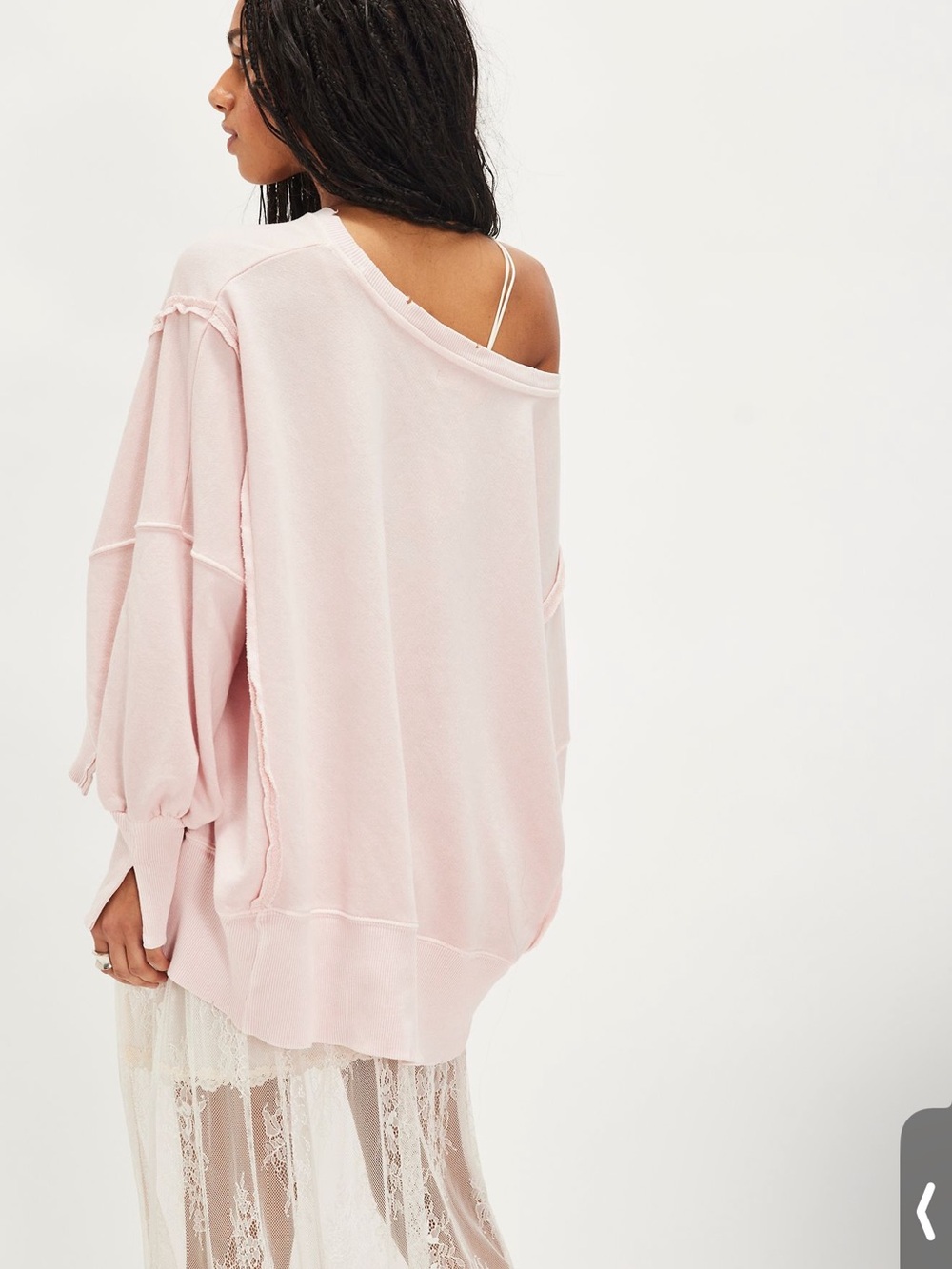 Brand New oversized Light Pink Sweatshirt Top